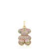 Colgante oso de gemas y oro Bold Bear