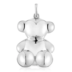 Colgante oso extra grande de plata Bold Bear