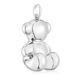 Colgante oso extra grande de plata Bold Bear