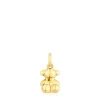 Colgante oso pequeño con baño de oro 18 kt sobre plata Bold Bear