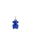 Colgante oso pequeño de acero en color azul marino Bold Bear