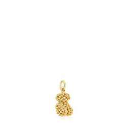 Colgante oso pequeño texturizado de oro Bold Bear