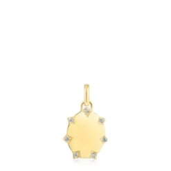 Colgante oval de oro con brillantes Tamara Falcó X TOUS