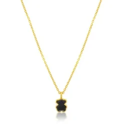 Collar con baño de oro 18 kt sobre plata Twist