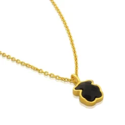 Collar con baño de oro 18 kt sobre plata Twist