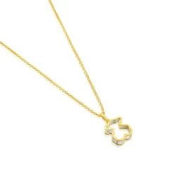 Collar con baño de oro 18 kt sobre plata Galaxy