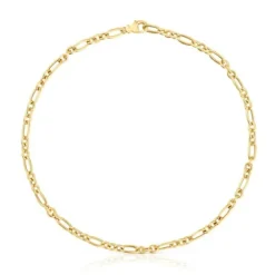 Collar corto anillas con baño de oro 18 kt sobre plata Sweet Dolls
