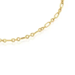 Collar corto anillas con baño de oro 18 kt sobre plata Sweet Dolls
