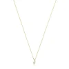 Collar corto de oro y 0,05 ct de diamantes letra J Alphabet