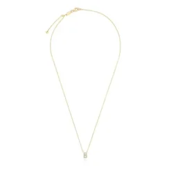 Collar corto de oro y 0,05 ct de diamantes letra B Alphabet