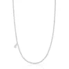 Collar corto de plata con anillas redondas gruesas Bold Bear