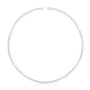 Collar corto de plata Hold Oval