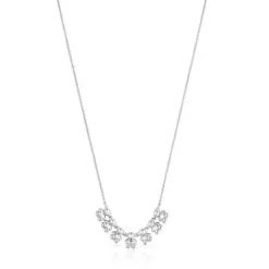 Collar corto de plata y detalle Bold Bear