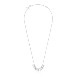 Collar corto de plata y detalle Bold Bear