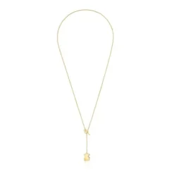 Collar corto oso de oro y ónix TOUS 1950