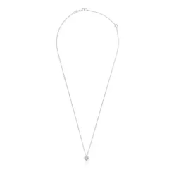 Collar corto rosetón de oro blanco y diamantes 0,15 ct Les Classiques