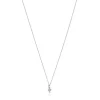 Collar cruz de oro blanco con diamantes Les Classiques