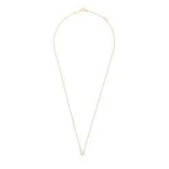Collar cruz de oro y 0,08 ct de diamantes Les Classiques