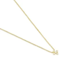 Collar cruz de oro y 0,08 ct de diamantes Les Classiques