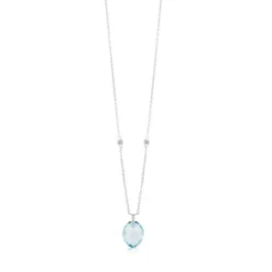 Collar de oro blanco Color Kings