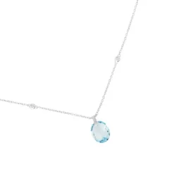 Collar de oro blanco Color Kings