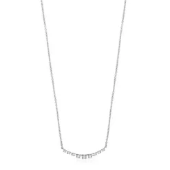 Collar de oro blanco con diamantes Riviere