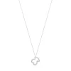 Collar de oro blanco con diamantes motivo oso pequeño Icon Gems