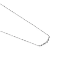 Collar de oro blanco con diamantes Riviere