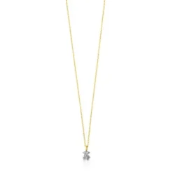 Collar  de oro blanco y diamantes Puppies