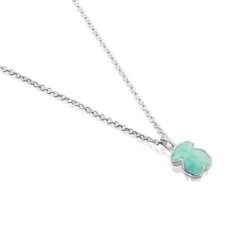 Collar de plata con amazonita New Color