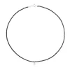 Collar de plata con ónix y motivo oso Bold Bear