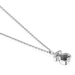 Collar de plata y ónix Areia