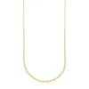 Collar largo con baño de oro 18 kt sobre plata Gloss