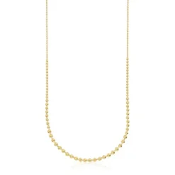 Collar largo con baño de oro 18 kt sobre plata Gloss