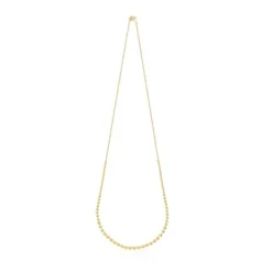 Collar largo con baño de oro 18 kt sobre plata Gloss