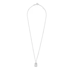 Collar triple oso de plata Bickie
