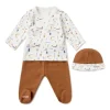 Conjunto de bebé de recién nacido Geome beige