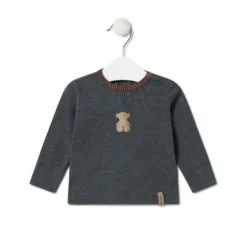 Conjunto de niña a rayas y liso Black naranja