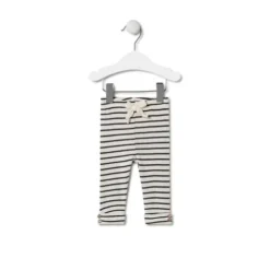 Conjunto de niña liso y a rayas Black crudo