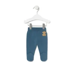Conjunto de punto de bebé Tricot logo TOUS azul