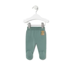 Conjunto de punto de bebé Tricot logo TOUS verde