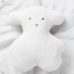 Doudou de nudos con osito Blanco
