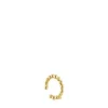 Earcuff oso con baño de oro de 18 kt sobre plata Gloss