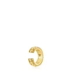 Earcuff triple con baño de oro de 18 kt sobre plata Gloss