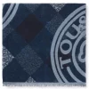 Foulard Kaos Mini Stamp de jacquard azul