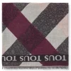 Foulard Kaos Mini Stripes de jacquard rosa