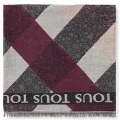 Foulard Kaos Mini Stripes de jacquard rosa