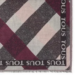 Foulard Kaos Mini Stripes de jacquard rosa