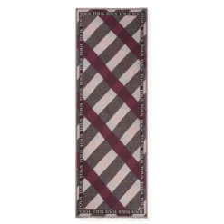 Foulard Kaos Mini Stripes de jacquard rosa