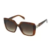 Gafas de sol Square Hold Logo marrón